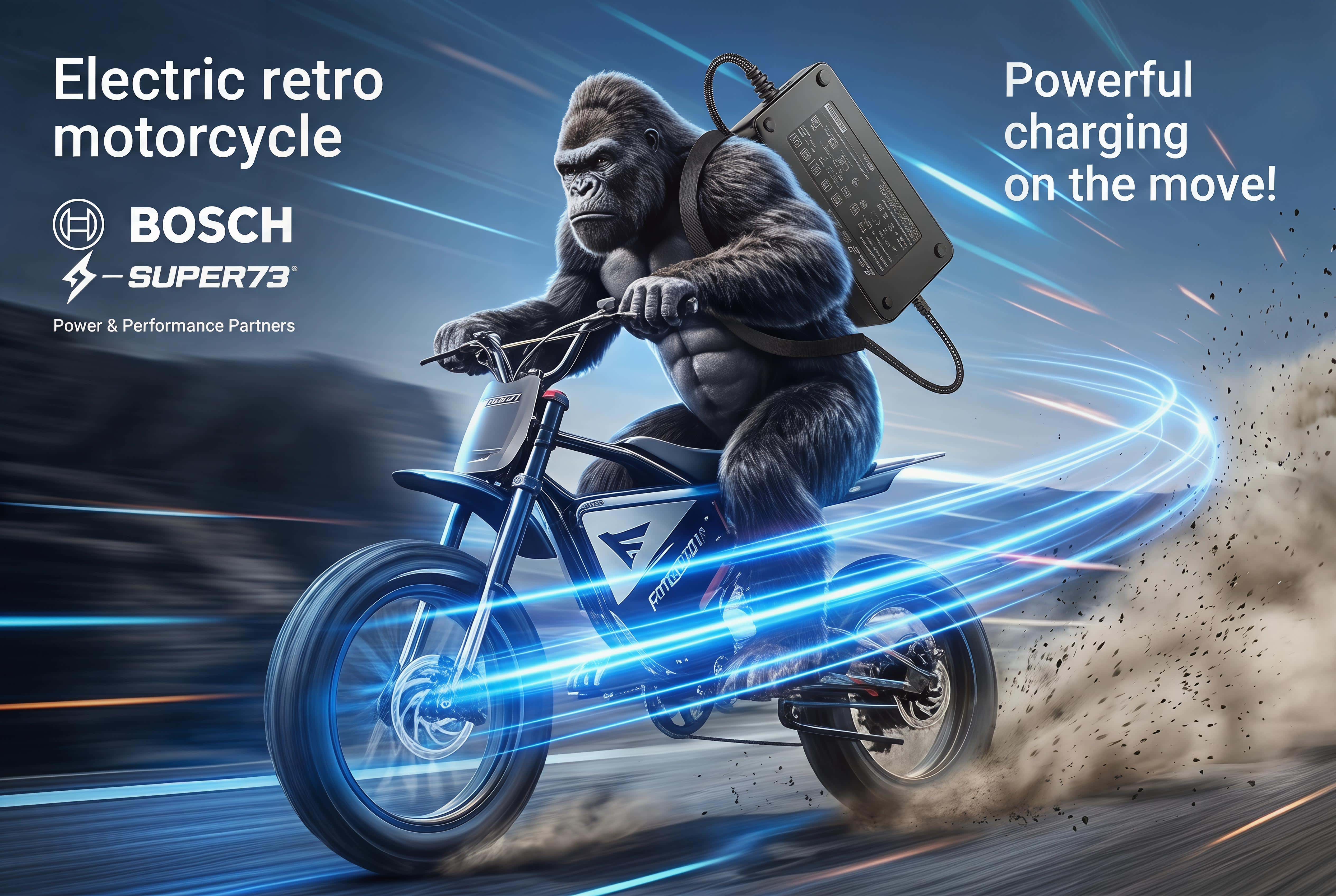 Bosch E-Bike Charger 42V 4A — High-Power Fast Charging, Built for Heavy-Duty Riders