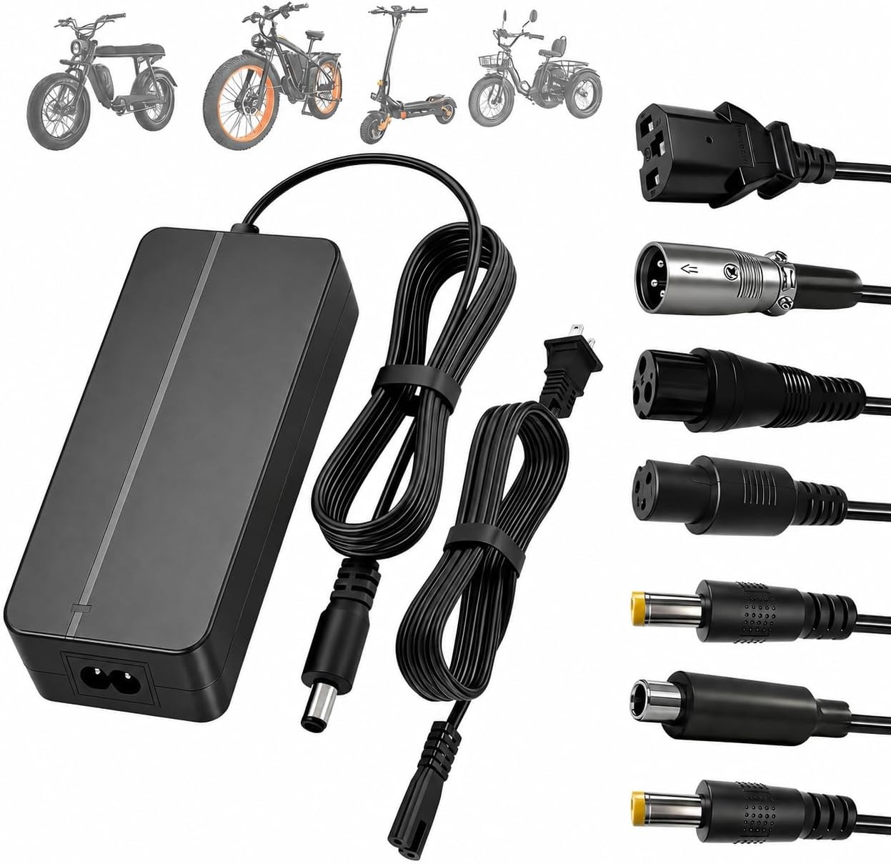 42V 2A Hoverboard Charger for 36V Electric Scooter & Hoverboard | 6-Prong Replacement Charger