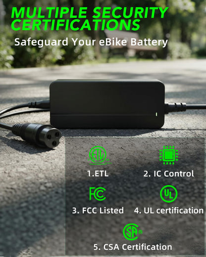 67.2V 3A Scooter Charger for 60V Li-ion Battery – 3-Pin Charger Compatible with YUME X11 Y11 M10, Kaabo Mantis 10/10 Pro V2, VSETT 10+ 10+R & Apollo Phantom