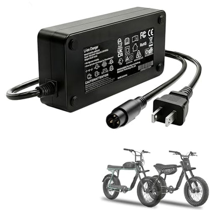 Super73 Charger 54.6V 2A/3A for 48V Lithium E-Bikes