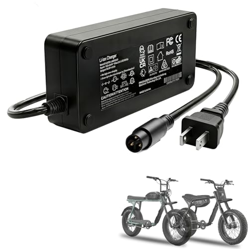 Super73 Charger 54.6V 2A/3A for 48V Lithium E-Bikes