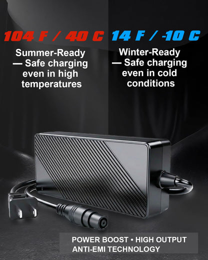 53.6V 3.9A Segway Ninebot MAX G3 Charger – Fast Charger for G3, F3, F3 Pro, GT3 & ZT3 Pro 48V Li-ion Battery
